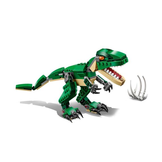 LEGO Creator Dinosaurier, 3in1 Spielzeug-Modell zum Bauen von T-Rex, Triceratops und Pterodactylus-Figuren, Bausteine-Set für Kinder ab 7 Jahren, Geschenk für Jungen und Mädchen 31058