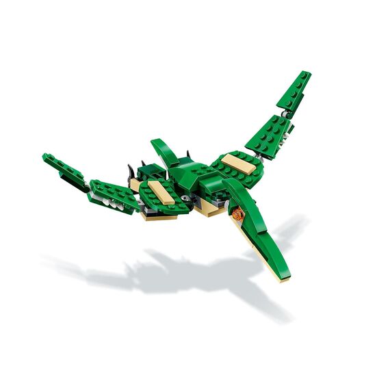 LEGO Creator Dinosaurier, 3in1 Spielzeug-Modell zum Bauen von T-Rex, Triceratops und Pterodactylus-Figuren, Bausteine-Set für Kinder ab 7 Jahren, Geschenk für Jungen und Mädchen 31058