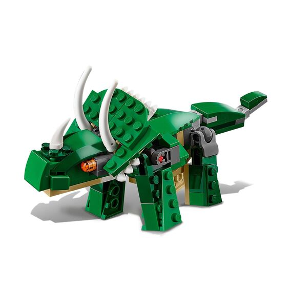 LEGO Creator Dinosaurier, 3in1 Spielzeug-Modell zum Bauen von T-Rex, Triceratops und Pterodactylus-Figuren, Bausteine-Set für Kinder ab 7 Jahren, Geschenk für Jungen und Mädchen 31058