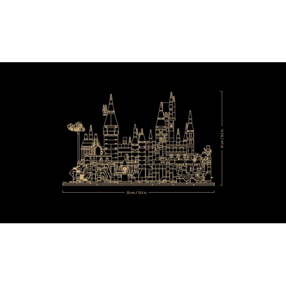 LEGO Harry Potter Schloss Hogwarts mit Schlossgelände - Set zum Sammeln für Erwachsene inkl. Hauptturm & Astronomieturm, Kammer des Schreckens & Architekt Minifigur - 76419