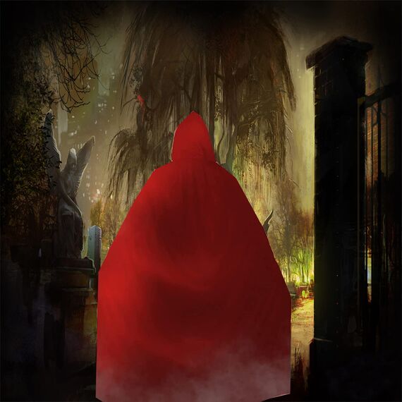 OUQIWEN Vampir Umhang Erwachsene, Halloween Kapuzenumhang, Schwarz Rot Doppelseitig, Cosplay Für Halloween Kostüm (150cm)