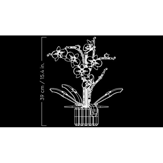 LEGO Botanicals Orchidee - Künstliche Pflanzen Set mit weißen und rosa Blumen - Modellbausatz für Erwachsene - Home und Zimmer-Deko - Botanik Kollektion - Geschenke für Frauen und Männer 10311