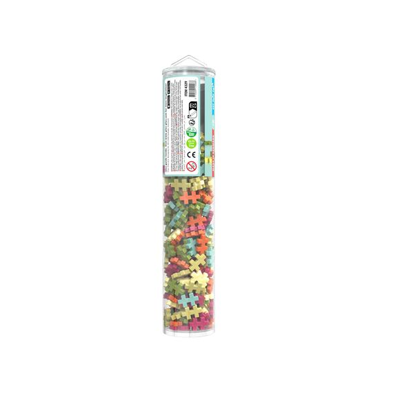 Plus-Plus 4329 Geniales Konstruktionsspielzeug, Farbmix Botanik, Kreativ-Bausteine Tube, Bausteinset für Kinder ab 5 Jahren, 240 Teile