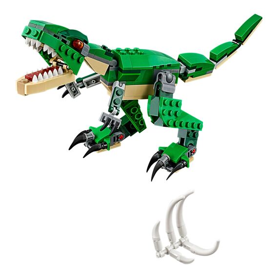 LEGO Creator Dinosaurier, 3in1 Spielzeug-Modell zum Bauen von T-Rex, Triceratops und Pterodactylus-Figuren, Bausteine-Set für Kinder ab 7 Jahren, Geschenk für Jungen und Mädchen 31058