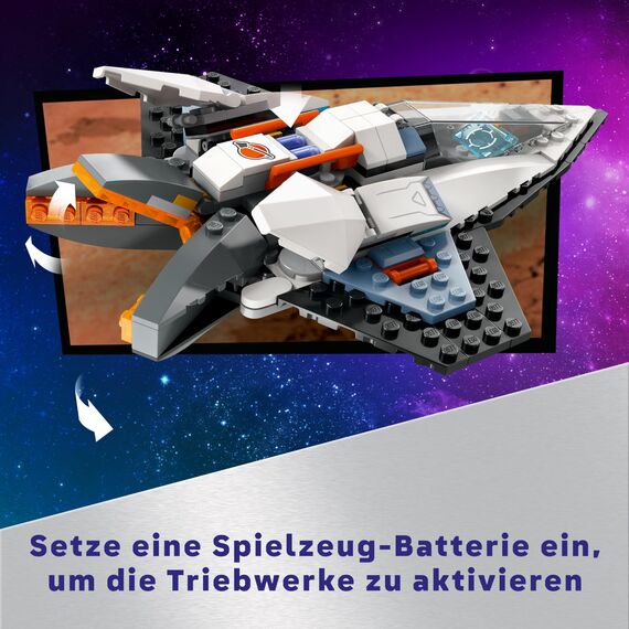 LEGO City Raumschiff, Weltraum-Spielzeug mit Space Shuttle für Kinder zum Bauen, Jungen und Mädchen ab 6 Jahren, Set mit Astronaut-Figur 60430
