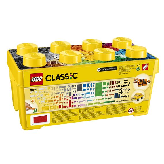 LEGO 10696 Classic Mittelgroße Bausteine-Box, Bausteine mit Aufbewahrungsbox für Kinder, Geschenk für Jungen und Mädchen ab 4 Jahren