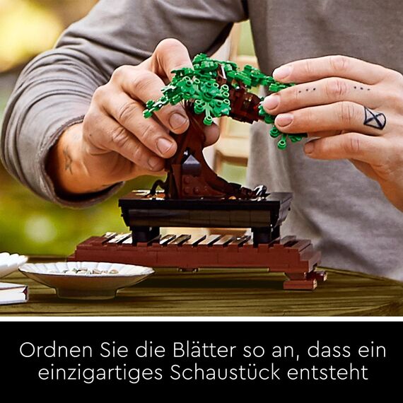 LEGO Botanicals Bonsai Baum Set für Erwachsene - Pflanzen Home Deko Set - DIY Projekt und entspannende kreative Aktivität - Geschenkidee für Frauen und Männer - Botanik Kollektion 10281