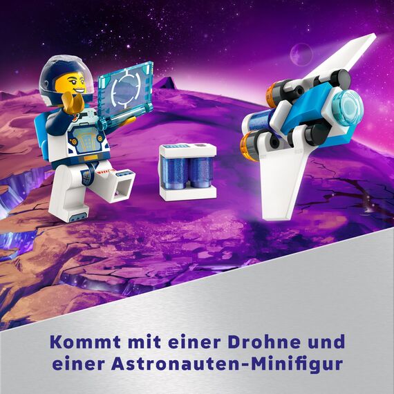LEGO City Raumschiff, Weltraum-Spielzeug mit Space Shuttle für Kinder zum Bauen, Jungen und Mädchen ab 6 Jahren, Set mit Astronaut-Figur 60430