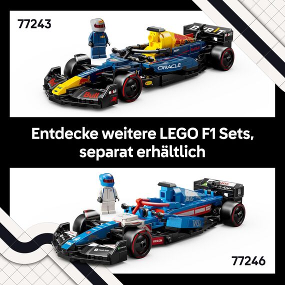 LEGO Speed Champions Oracle Red Bull Racing RB20 F1 Rennauto - Modell für Erwachsene mit Formel 1 Minifigur zum Sammeln - Ausstellungsstück und Geschenk für Fans von Motorsport & Rennwagen 77243