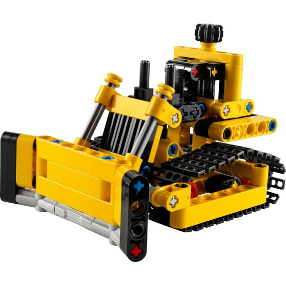 LEGO Technic Schwerlast Bulldozer, Spielzeug-Planierraupe zum Bauen, Ergänze Deine Baustelle, Konstruktionsspielzeug für Kinder, Technik-Geschenk für Jungs und Mädchen ab 7 Jahren 42163