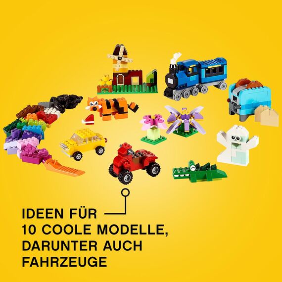 LEGO 10696 Classic Mittelgroße Bausteine-Box, Bausteine mit Aufbewahrungsbox für Kinder, Geschenk für Jungen und Mädchen ab 4 Jahren