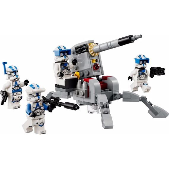 LEGO Star Wars 75345-501st Clone Troopers Battle Pack Set – Sammler Spielzeug mit Einer AV-7-Kanone und 4 Minifiguren – Geschenk für Jungs ab 6 Jahren und Fans von The Clone Wars