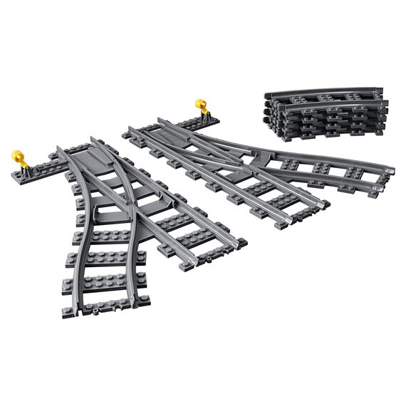 LEGO 60238 City Weichen, 6 Elemente, Erweiterungsset für Kinder, Spielzeug Set