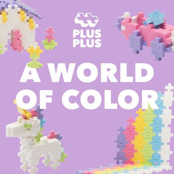 Plus-Plus Mini Pastell 600 Stück, Kreativ Baustein Konstruktion Spielzeug Kind 52132