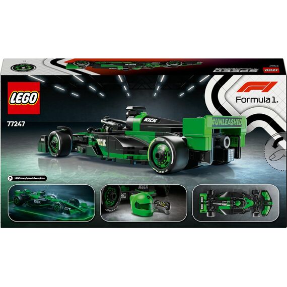 LEGO Speed Champions Kick Sauber F1 Team C44 Rennauto - Spielzeug mit Formel 1 Minifigur zum Sammeln - Bauset - Geschenk für Jungen & Mädchen ab 10 Jahren und Erwachsene Motorsport Fans 77247