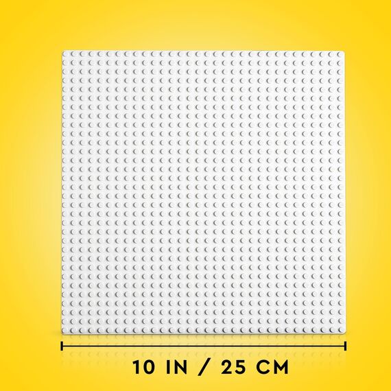 LEGO 11026 Classic Weiße Bauplatte, quadratische Grundplatte mit 32x32 Noppen als Basis Sets, Konstruktionsspielzeug