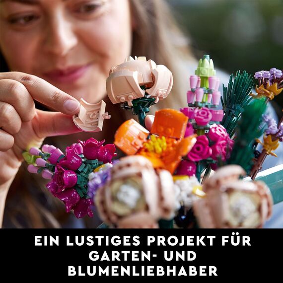 LEGO Botanicals Blumenstrauß - Künstliche Blumen Set für Erwachsene - Zimmerdeko und Geschenkidee für Frauen & Männer - Wohnaccessoires - Botanik Kollektion 10280