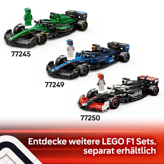 LEGO Speed Champions Kick Sauber F1 Team C44 Rennauto - Spielzeug mit Formel 1 Minifigur zum Sammeln - Bauset - Geschenk für Jungen & Mädchen ab 10 Jahren und Erwachsene Motorsport Fans 77247