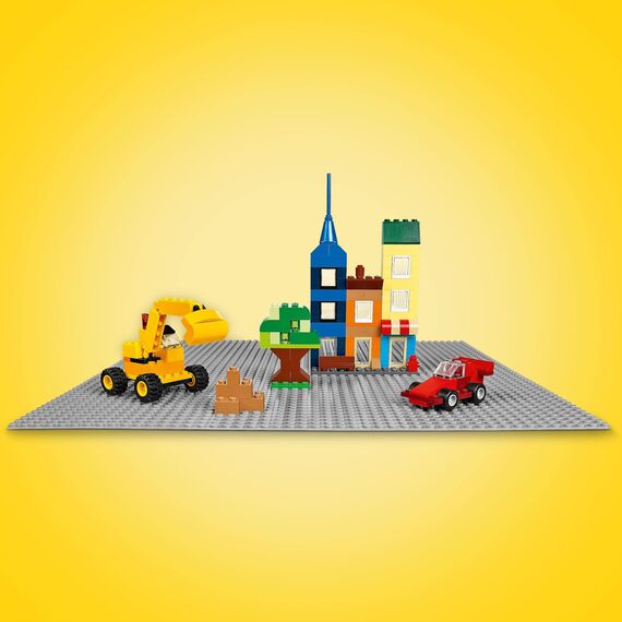 LEGO 11024 Classic Graue Bauplatte, quadratische Grundplatte mit 48x48 Noppen als Basis für Konstruktionen und für weitere Sets
