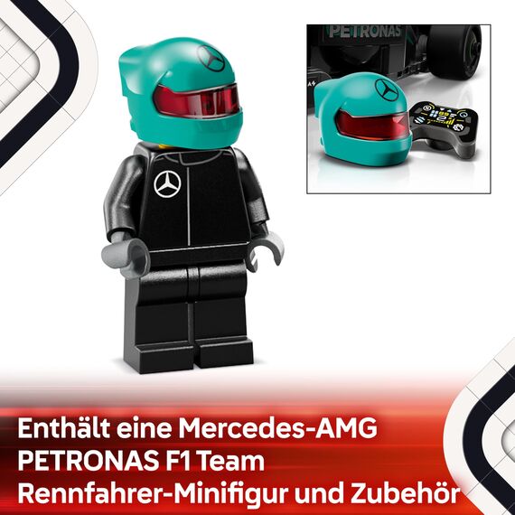 LEGO Speed Champions Mercedes-AMG F1 W15 Rennauto - Spielzeug mit Formel 1 Minifigur - Modell Auto zum Sammeln und Bauen - Geschenk für Jungen & Mädchen ab 10 Jahren oder Erwachsene Fans 77244