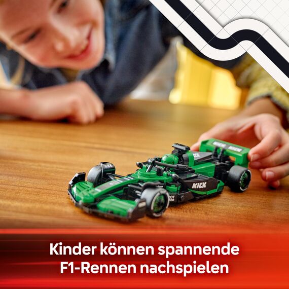 LEGO Speed Champions Kick Sauber F1 Team C44 Rennauto - Spielzeug mit Formel 1 Minifigur zum Sammeln - Bauset - Geschenk für Jungen & Mädchen ab 10 Jahren und Erwachsene Motorsport Fans 77247