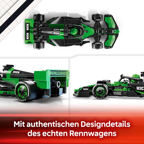 LEGO Speed Champions Kick Sauber F1 Team C44 Rennauto - Spielzeug mit Formel 1 Minifigur zum Sammeln - Bauset - Geschenk für Jungen & Mädchen ab 10 Jahren und Erwachsene Motorsport Fans 77247