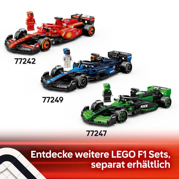 LEGO Speed Champions Aston Martin Aramco F1 AMR24 Rennauto - Spielzeug mit Formel 1 Minifigur zum Sammeln - baubares Modellauto für Jungen und Mädchen ab 10 Jahren und erwachsene Motorsport Fans 77245