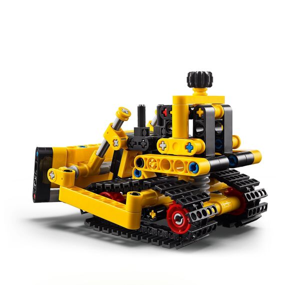 LEGO Technic Schwerlast Bulldozer, Spielzeug-Planierraupe zum Bauen & City Straßenwalze, Baustellenfahrzeug für Kinder ab 5 Jahren