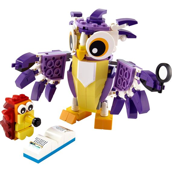 LEGO 31058 Creator Dinosaurier Spielzeug, Kinder & 31125 Creator 3-in-1 Wald-Fabelwesen: Hase - Eule - Eichhörnchen, Set mit Tierfiguren zum Bauen, Spielzeug ab 7 Jahre