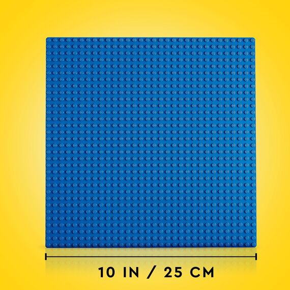 LEGO 11025 Classic Blaue Bauplatte, quadratische Grundplatte mit 32x32 Noppen als Basis für Konstruktionen und für weitere Sets, Konstruktionsspielzeug für Kinder