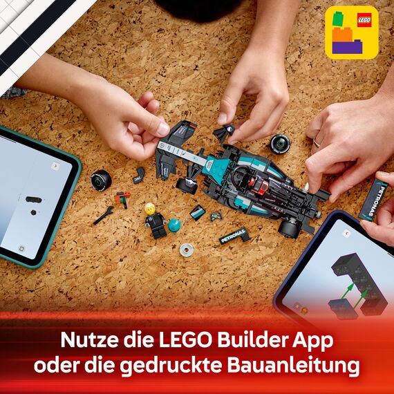LEGO Speed Champions Mercedes-AMG F1 W15 Rennauto - Spielzeug mit Formel 1 Minifigur - Modell Auto zum Sammeln und Bauen - Geschenk für Jungen & Mädchen ab 10 Jahren oder Erwachsene Fans 77244