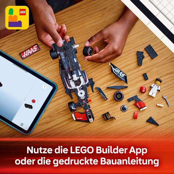 LEGO Speed Champions MoneyGram Haas F1 Team VF-24 Rennauto - Spielzeug mit Formel 1 Minifigur zum Sammeln - Modell und Geschenk für Jungen & Mädchen ab 10 Jahren und Erwachsene Motorsport Fans 77250