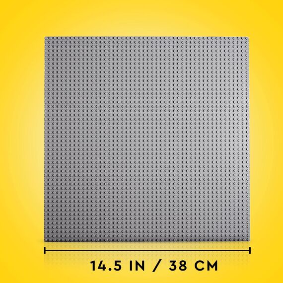 LEGO 11024 Classic Graue Bauplatte, quadratische Grundplatte mit 48x48 Noppen als Basis für Konstruktionen und für weitere Sets