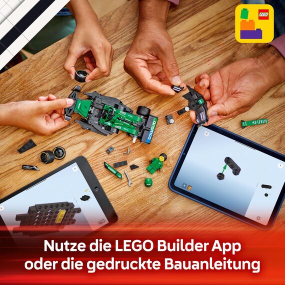 LEGO Speed Champions Aston Martin Aramco F1 AMR24 Rennauto - Spielzeug mit Formel 1 Minifigur zum Sammeln - baubares Modellauto für Jungen und Mädchen ab 10 Jahren und erwachsene Motorsport Fans 77245