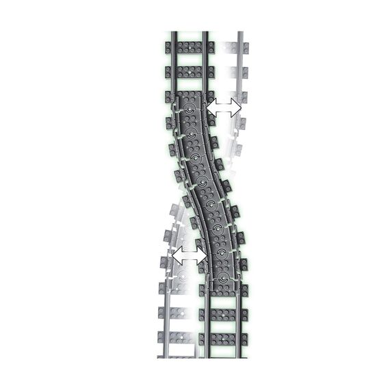 LEGO 60205 City Schienen, 20 Stück, Erweiterungsset für Kinder, Jungen und Mädchen, Spielzeug Set