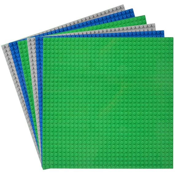 HUIZDQ 6 Stück Klassische Grundplatten für Bauklötze, 100% kompatibel mit Allen großen Marken, mit 32 X 32 Noppen, Mehrfarbig