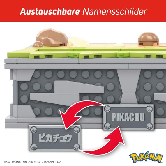 Mega Pokémon, Motion Pikachu Figur zum Zusammenbauen, 1.095 Teile, beweglich, kompatibel mit allen Bausets von Mega Pokémon, Spielzeug ab 12 Jahre, HGC23