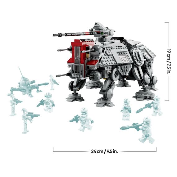 LEGO Star Wars 75337 AT-TE Walker Spielzeug mit 3 Mini-Figuren aus dem 212. Klon-Trupp, Zwergspinne und Battle Droid Figuren – Geschenk für Jungs ab 9 Jahren und Fans von Die Rache der Sith