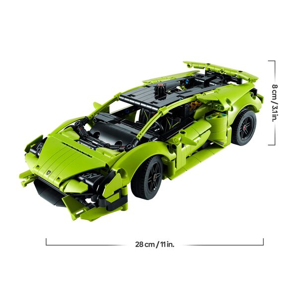 LEGO 42161 Technic Lamborghini Huracán Tecnica Spielzeugauto-Modellbausatz, Rennwagen-Bauset für Kinder, Jungen, Mädchen und Motorsport-Fans, Auto-Geschenk zum Sammeln
