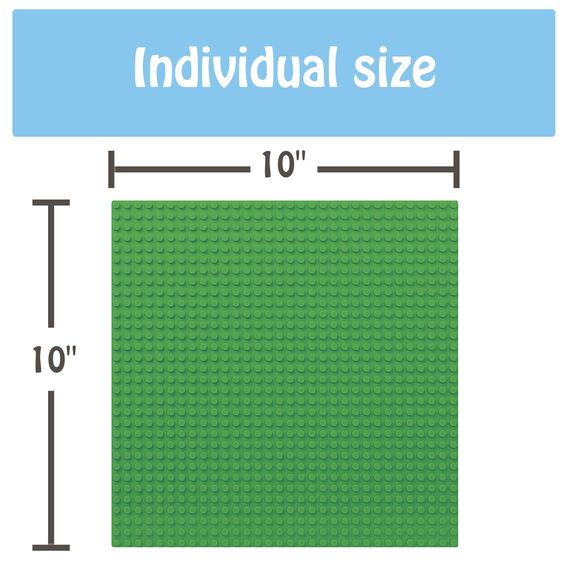HUIZDQ 6 Stück Klassische Grundplatten für Bauklötze, 100% kompatibel mit Allen großen Marken, mit 32 X 32 Noppen, Mehrfarbig