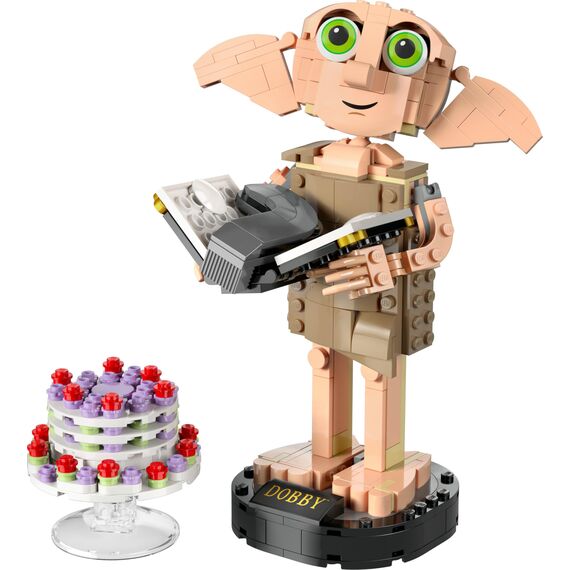 LEGO Harry Potter Dobby der Hauself Set, bewegliche ikonische Figur, Spielzeug, Schlafzimmer Accessoire & Deko, Charakter-Sammlung, Geschenk für Mädchen, Jungen, Teens und alle Fans ab 8 Jahren 76421
