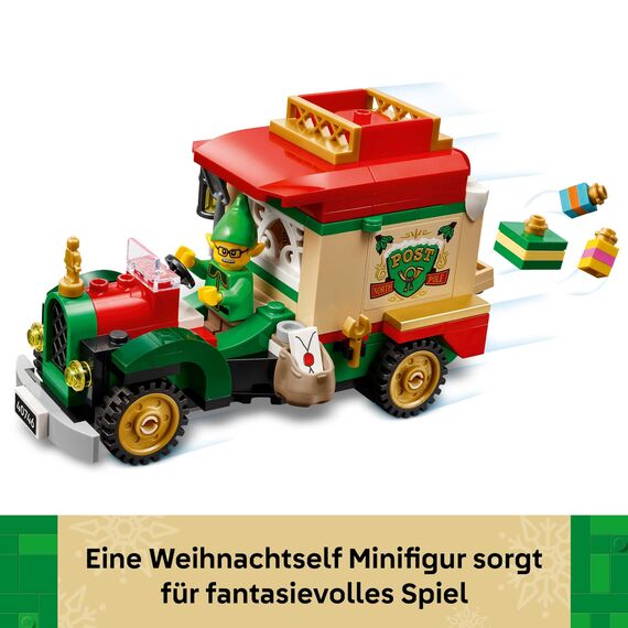 LEGO Lieferwagen des Weihnachtsmanns - Farbenfrohes Spielzeug Auto mit Weihnachtsbaum, Geschenken und Dekorationen - DIY Spielset - Geschenk für Jungen und Mädchen ab 8 Jahren - 40746