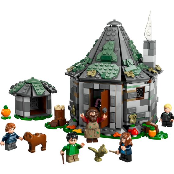 LEGO Harry Potter Hagrids Hütte: EIN unerwarteter Besuch Set mit 5 Mini-Figuren und 2 Tierfiguren, Geschenk für 8-jährige Mädchen, Jungs und Kinder, magisches Abenteuer-Spielzeug, Fantasy Set 76428