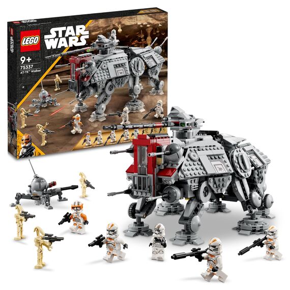 LEGO Star Wars 75337 AT-TE Walker Spielzeug mit 3 Mini-Figuren aus dem 212. Klon-Trupp, Zwergspinne und Battle Droid Figuren – Geschenk für Jungs ab 9 Jahren und Fans von Die Rache der Sith