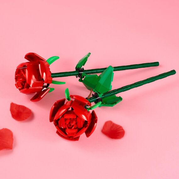 LEGO Creator Rosen, künstliche Blumen-Set, kompatibel mit Blumensträußen & 40747 Creator Narzissen, Künstliches Blumen-Set für Kinder