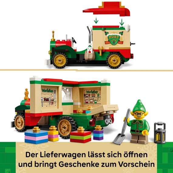 LEGO Lieferwagen des Weihnachtsmanns - Farbenfrohes Spielzeug Auto mit Weihnachtsbaum, Geschenken und Dekorationen - DIY Spielset - Geschenk für Jungen und Mädchen ab 8 Jahren - 40746