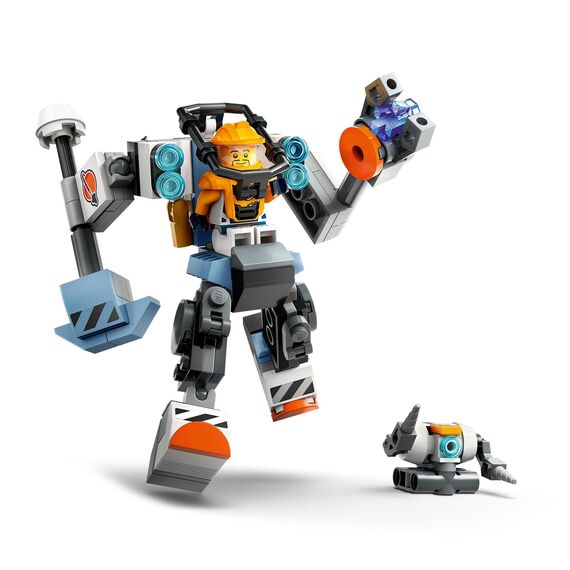 LEGO City Weltraum-Rover mit Außerirdischen & City Weltraum-Mech, Roboter-Bausatz für Kinder ab 6 Jahren, Set mit Actionfiguren-Spielzeug und Pilot-Figur, Geschenk für Jungs und Mädchen 60428