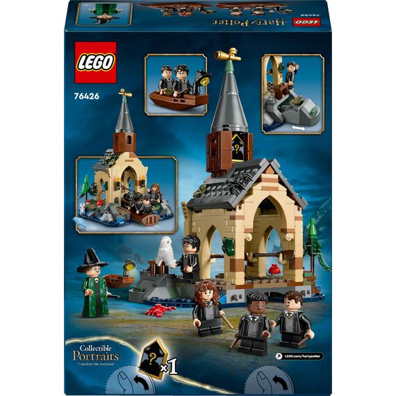 LEGO Harry Potter Bootshaus von Schloss Hogwarts Spielzeug-Modell für Kinder, beinhaltet 2 baubare Boote und 5 Mini-Figuren, Geschenk für Mädchen, Jungs und alle Fans ab 8 Jahren 76426