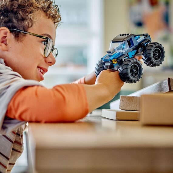 LEGO City Blue Monster Truck Toy for 5 Plus Year Old Boys & Girls, Vehicle Set with a Driver Minifigure, Creative Race Car Toys for Kids, Birthday Gift Idea 60402