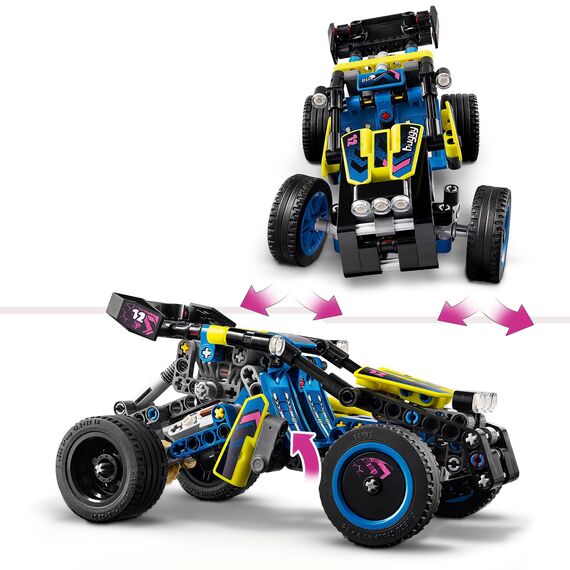 LEGO Technic Offroad Rennbuggy, Auto-Spielzeug für Kinder, Bausatz zum Bauen eines Buggy-Rennautos, Geschenk für 8-jährige Jungs und Mädchen, Rally-Auto-Modell 42164